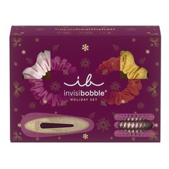 Holiday Set Hair Scrunchies and Clip, INVISIBOBBLE