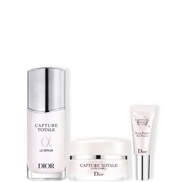 Capture Totale Pouch - 3 Skincare Products - Serum, Firming Cream and Eye Serum