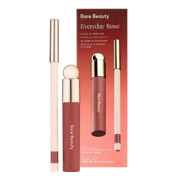 Everyday Rose Lip Oil & Liner Duo, Rare Beauty