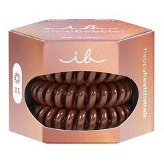 Original Premium Pretzel Brown Hair Scrunchies, INVISIBOBBLE