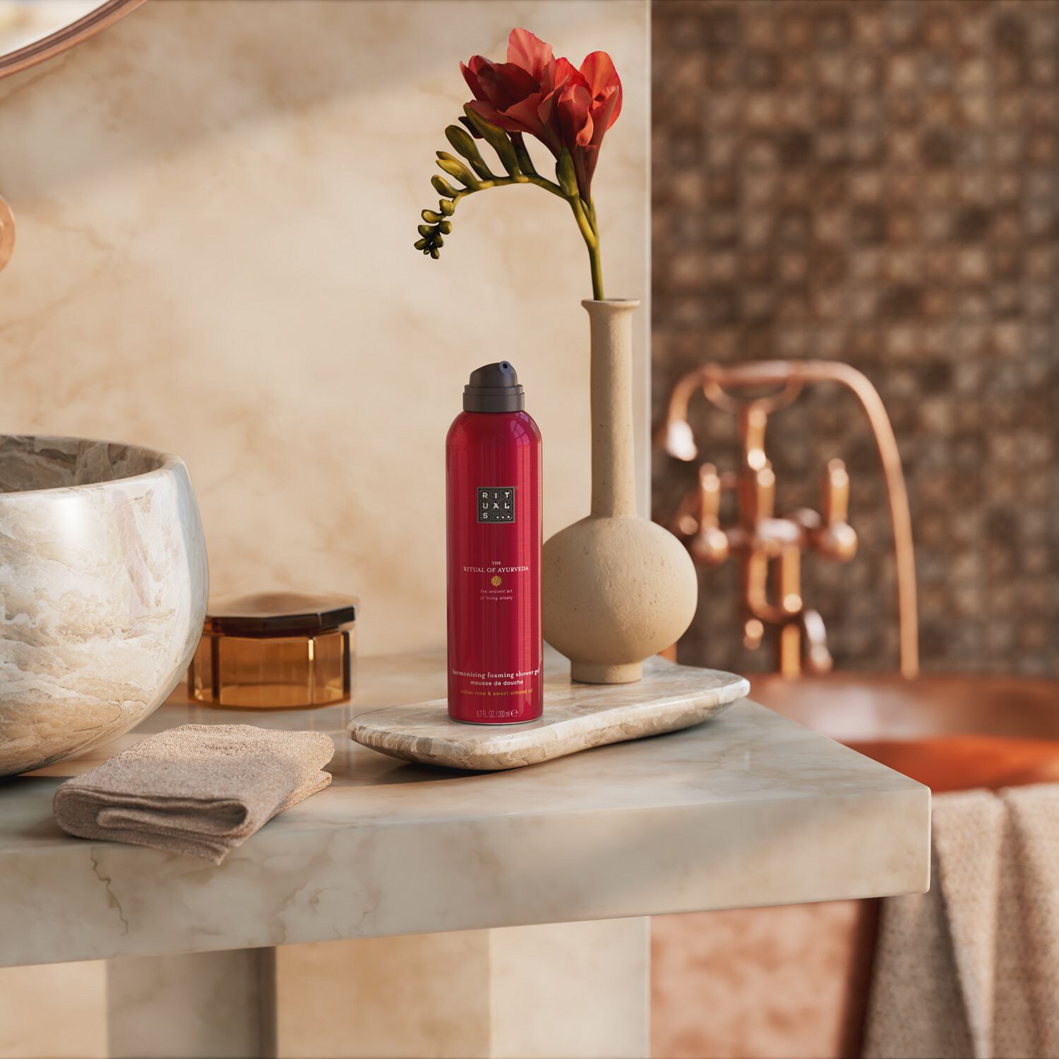 The Ritual of Ayurveda Foaming Shower Gel Rituals ≡ SEPHORA