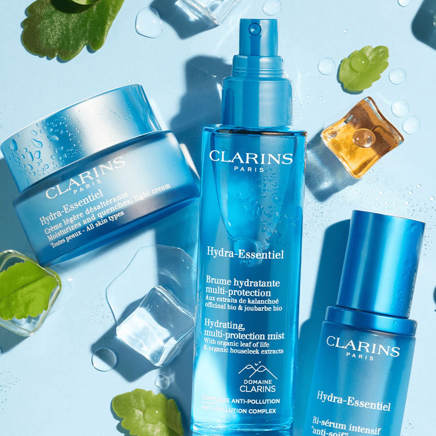 HydratingEsssentiel Hydrating MultiProtection Mist Clarins ≡ SEPHORA